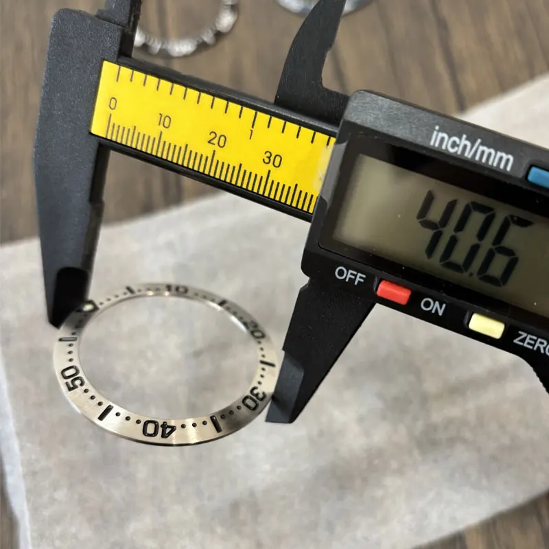 Peças de relógio 40.6mm/32mm moldura de relógio de aço adequada para caixa de relógio Thorn GS Diver