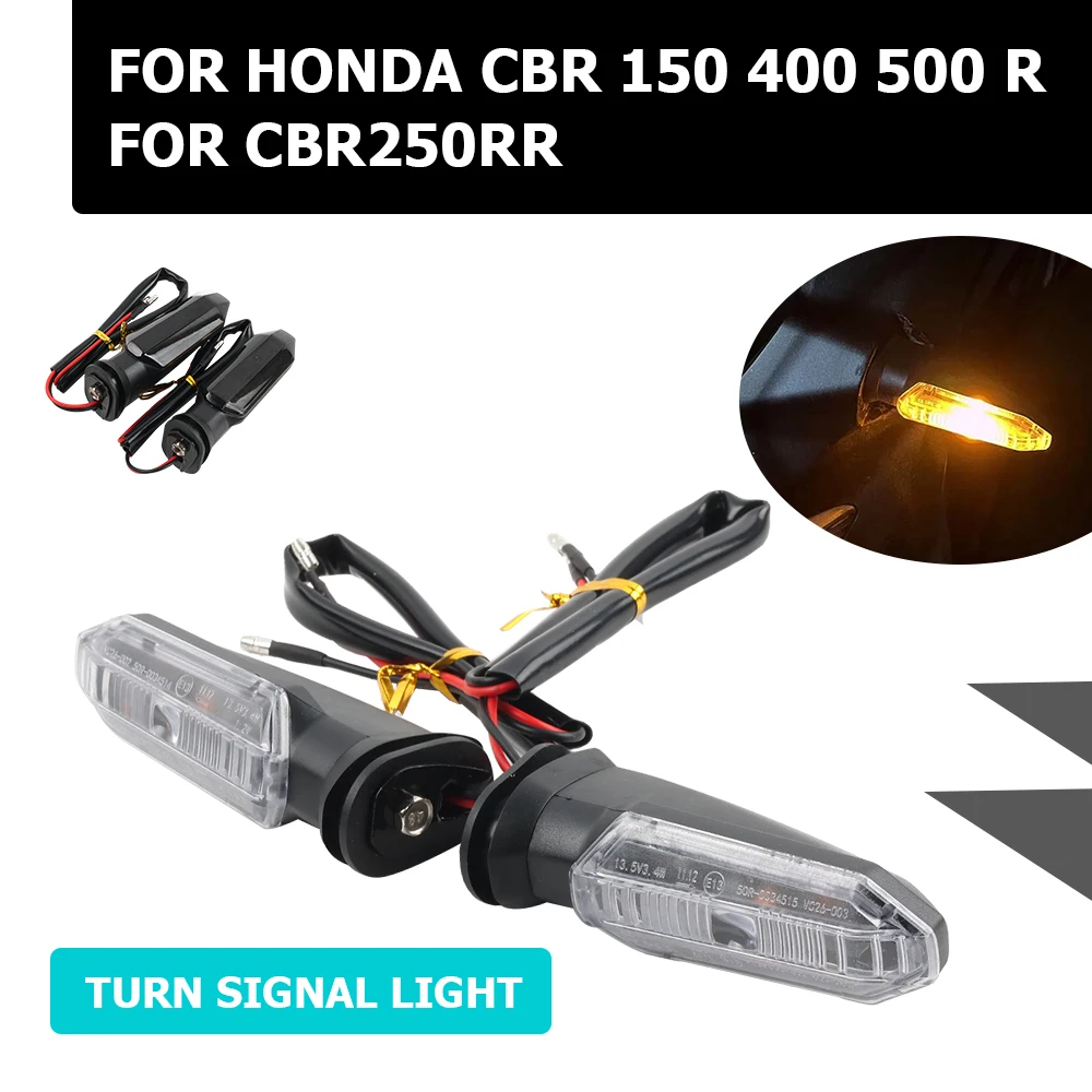 

LED Flasher Turn Signal Light For HONDA CBR150R CBR250RR CBR400R CBR500R CBR 150 400 R Motorcycle Indicator Light Lamp Flasher