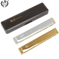 Professional 28-Hole Wide Range Polyphonic Harmonica in The Key of C Performce Music Instruments Harmonica