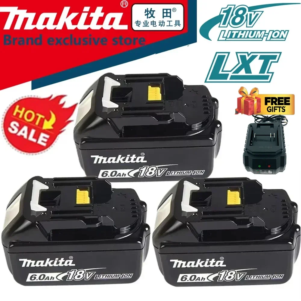 

Genuine for Makita 18v Battery 6Ah BL1850B Li-ion Replacement for Makita 18 V Battery Battery BL1860B BL1860 BL1840B BL1830B