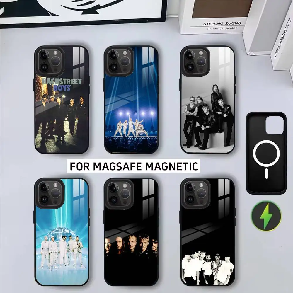 

Чехол для телефона BAND B-Backstreet 5Boys BSB для iPhone 17,16,15,14,13,12,11 Plus, Pro Magnetic для беспроводной зарядки Magsafe