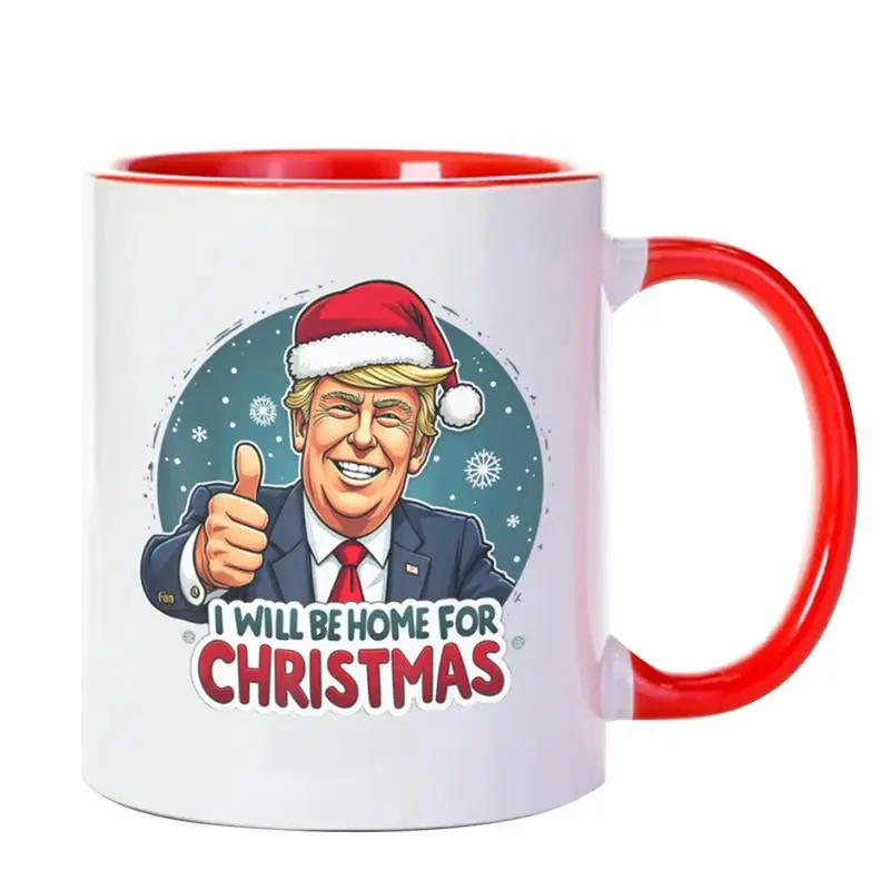 Christmas Ceramic Coffee Mug Elk Embossed Cup Breakfast Dessert Milk Mug Hot Cocoa Chocolate Mug Drink Jiuce Mugs trumps cup