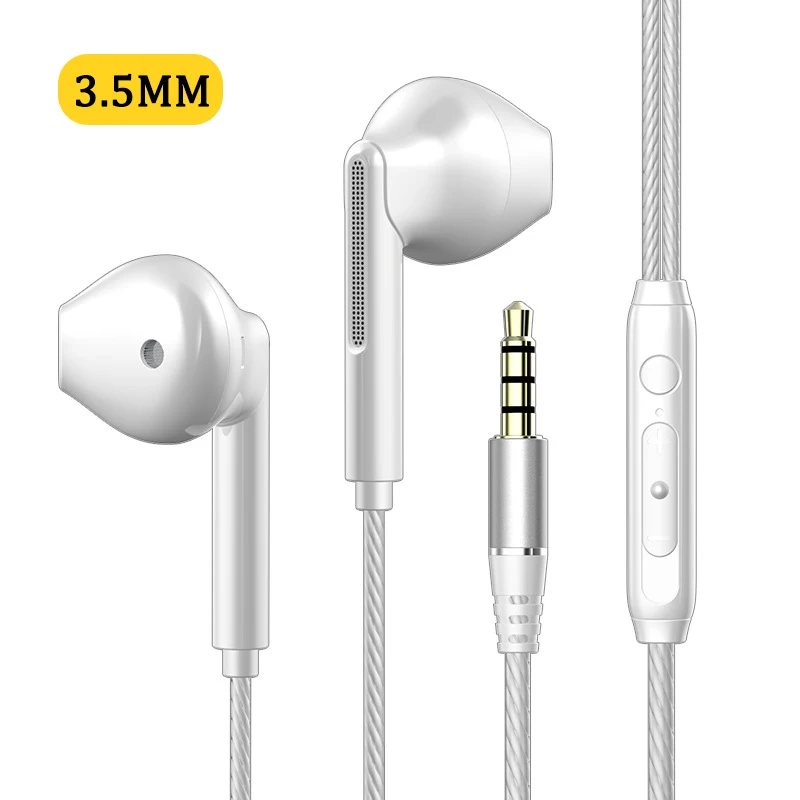 Auricolari Cablati In-ear Con Microfono: Suono Stereo, Anti-sudore E Vestibilità Sicura Per Sport E Chiamate
