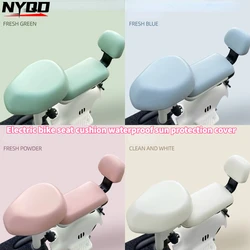 Electric Bicycle Seat Cushion All-inclusive Waterproof Sunscreen Cover Bike Saddle Anti-scratch Anti-wear Stretch Leather Cover