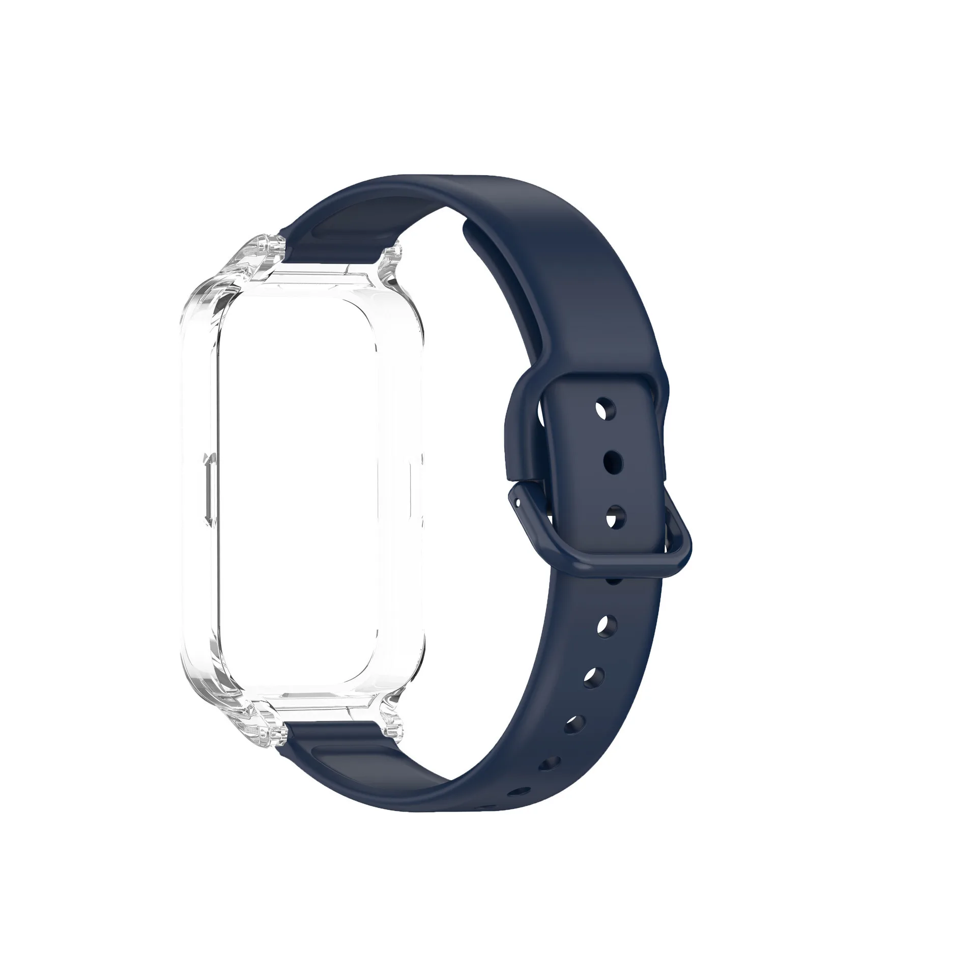 PC Case+Silicone Strap For Xiaomi Band 9 Active Sports Watch Straps Screen Protector Bracelet For Mi Band 9 Active Accessories