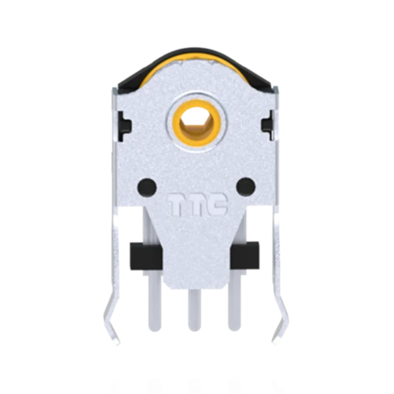 Codificador de rueda dorada de desplazamiento de ratón giratorio TTC 7/8/9/10/11/12/13/14/15/16mm con marca de orificio de 1,74mm, fuerza de 20-40g para ratón de PC