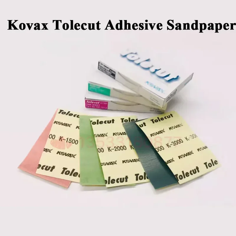 5PCS Kovax Series Tolecut 70x114mm Rectangular Adhesive sandpaper #1500~/#3000 Car body spraying polishing Automobile Polishing