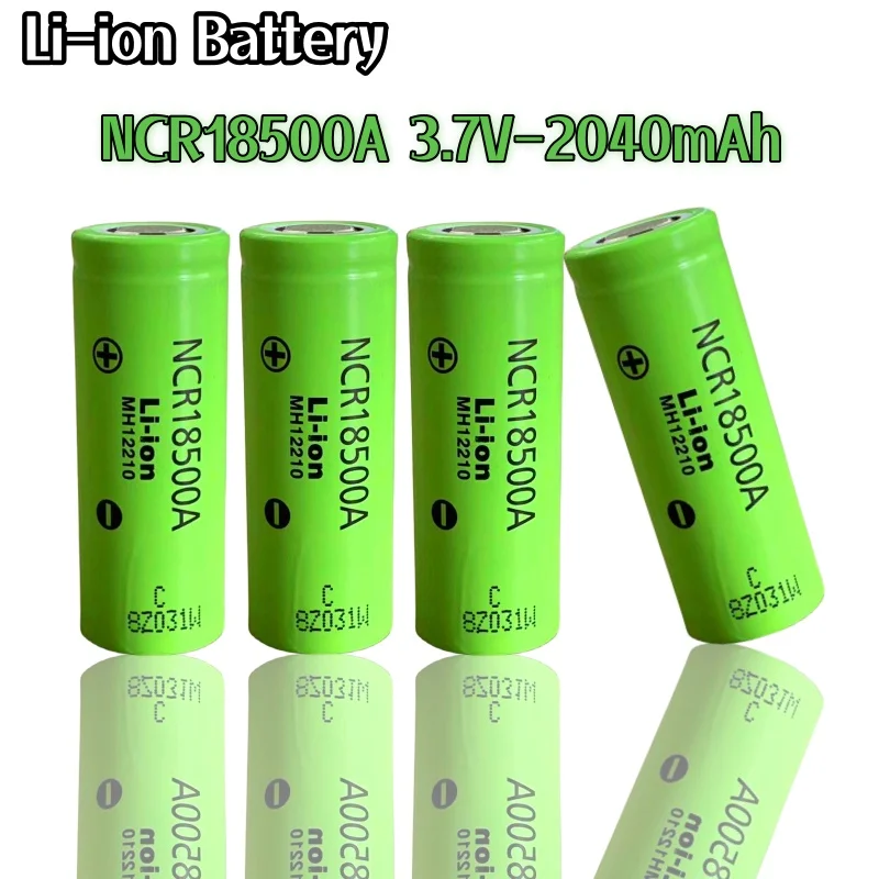 100% Original 3.7V 18500 2040mah Lithium Ion Battery for Panasonic NCR18500A 3.6V Battery for Toy Torch Flashlight Ect