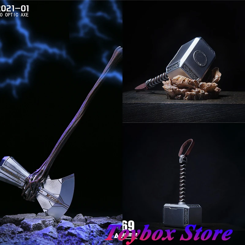 ASTOYS AS2021-01 1/6 Thor Soldier Axe Light Edition AS069 Marvel Super Hero Soldier Weapon Accessory 12