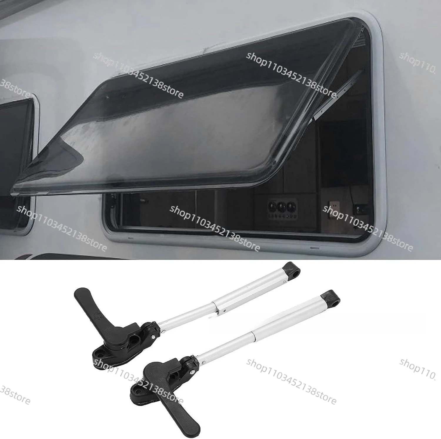 Elastic Support Rod RV Plastic Steel Window Aluminum Alloy Support Rod Automatic Extension