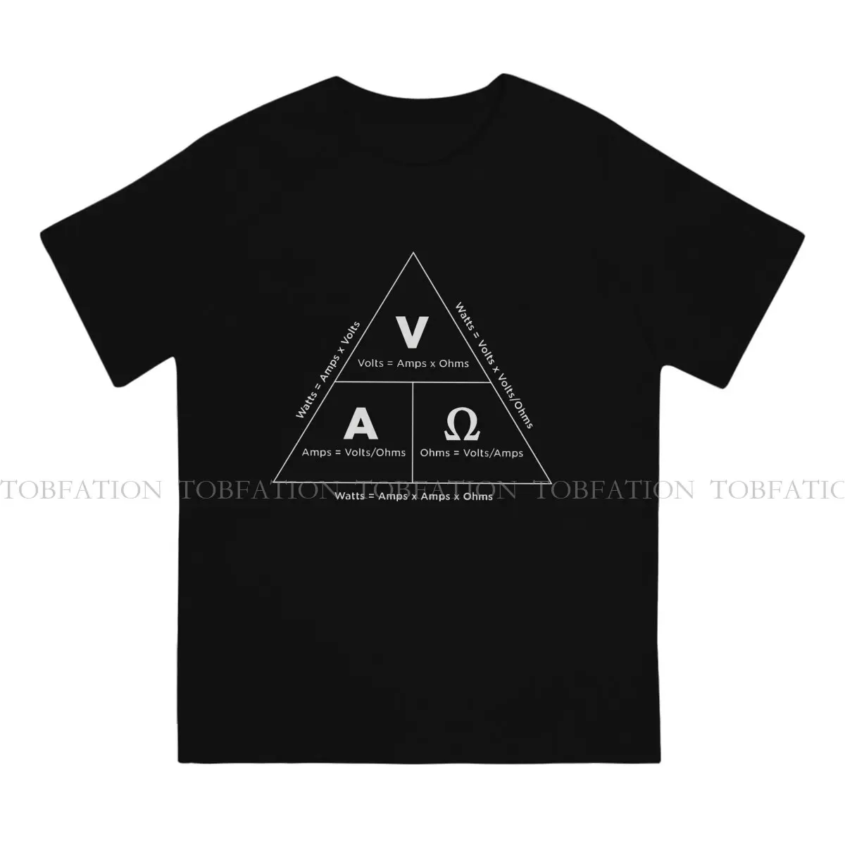 Ohm's Law Round Collar TShirt Engineer Electrical Electrician Fabric Original T Shirt Men Tops Fashion