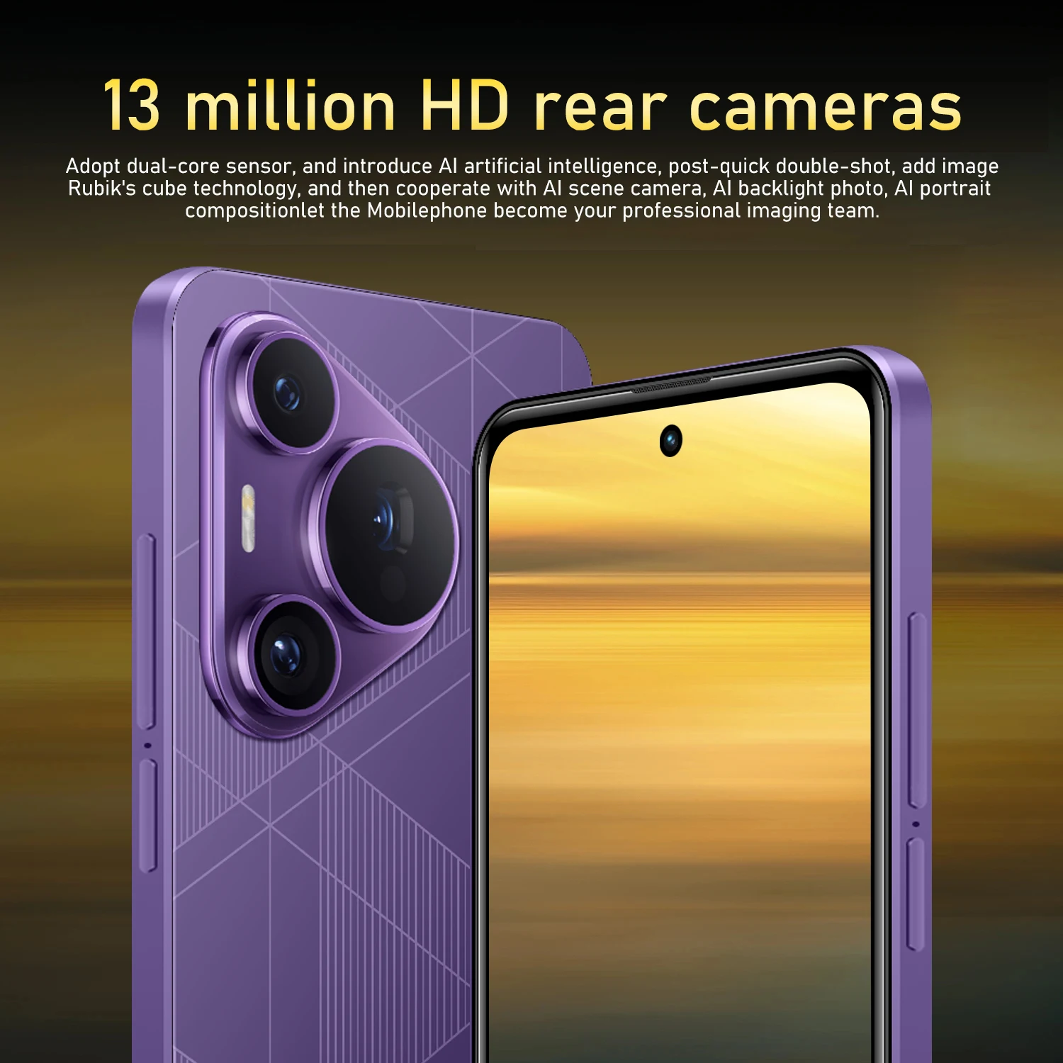 FUFFI P80 Pro Smartphone Cellphone Android 12 6.56 inch Screen,4+32GB 5+13MP Mobile Phone 3100mAh For Google Play Store Phone