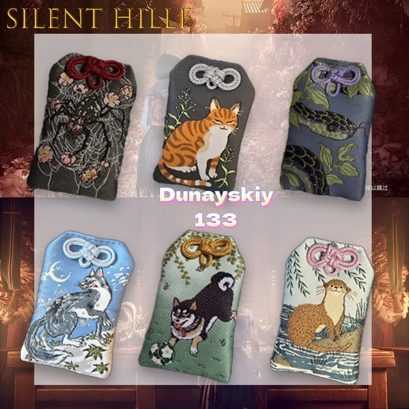 Accesorio de amuleto silencioso, araña, gato, Lobo, Pallas Hill, Viper, nutria de río euroasiática, accesorio de Cosplay