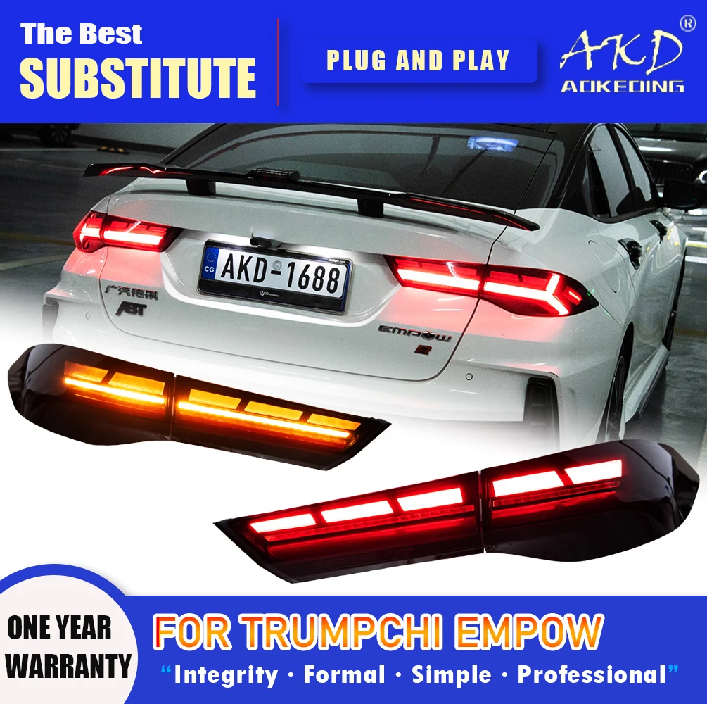 AKD Tail Lamp for Trumpchi Empow LED Tail Light 2022-2023 Empow Rear Fog Brake Turn Signal Automotive Accessories