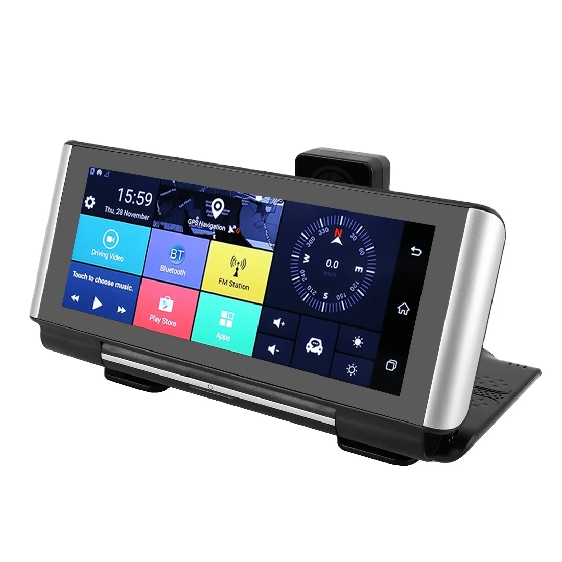 Hot Selling 7 inch Car Foldable DVR Rearview Mirror Dual Camera Driving Video Recorder Support WiFi GPS, 4G Version