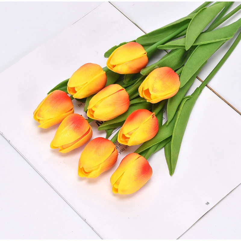 1pcs Artificial Tulips Flowers 34cm Real Touch Fake Flowers Home Dining Table Decoration Bouquet for Wedding Party Decoration