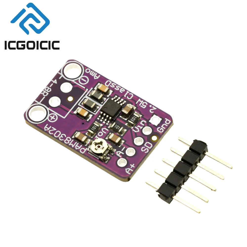 1-50 قطعة PAM8302A 2.5 واط فئة D وحدة مضخم الصوت 3.7 فولت قناة واحدة لسماعة الرأس