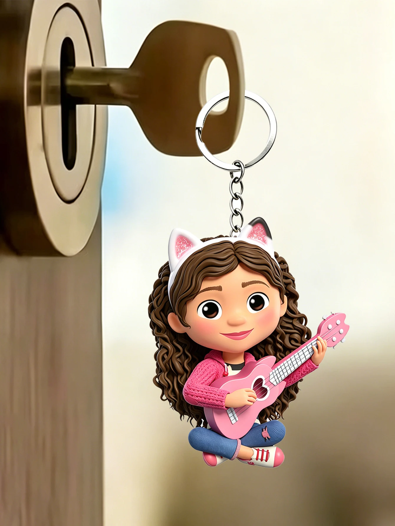 Gabby's Doll House Children's Pendant, Schoolbag Charm, Party Gifts. Can Be Hung On Schoolbags, Keys, Pencil Cases.