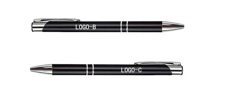 20-200pcs Wholesale Metal Pen Personalized with Your Company Logo PenAdvertising Pen Free Logo Printing Free Design Service