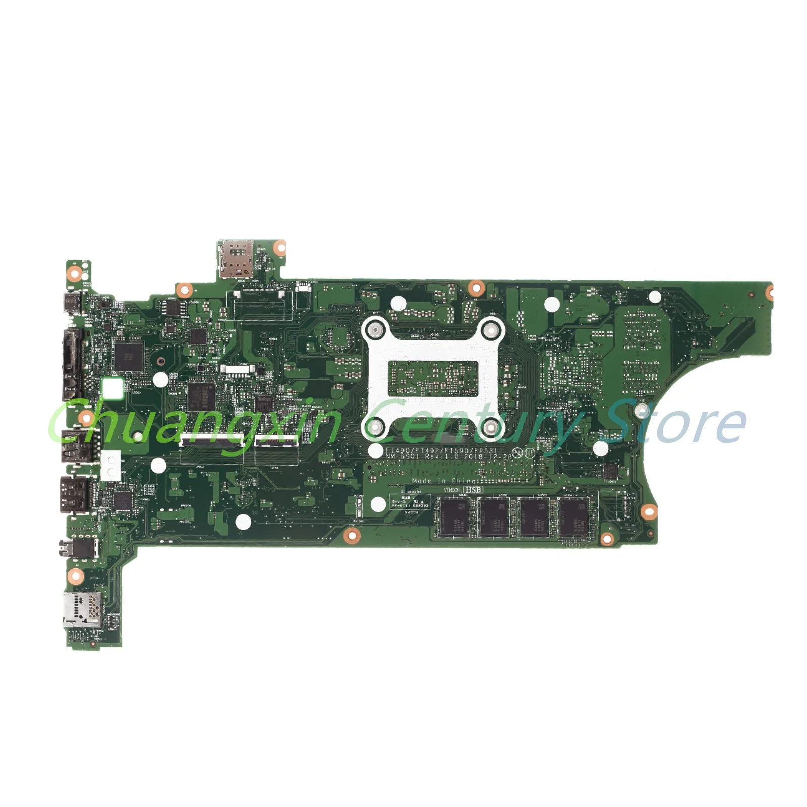 For Lenovo Thinkpad T490 T590 Laptop motherboard NM-B901 with CPU: I5-8265U/8365U I7-8665U/8565U RAM: 16GB/8GB 100% Tested Wrok