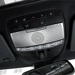 Interior do carro Frente Reading Light Cover, Guarnição Lâmpada Quadro Adesivo para Mercedes Benz S205, W205, GLC, X253, C253, W213, Auto Acessórios