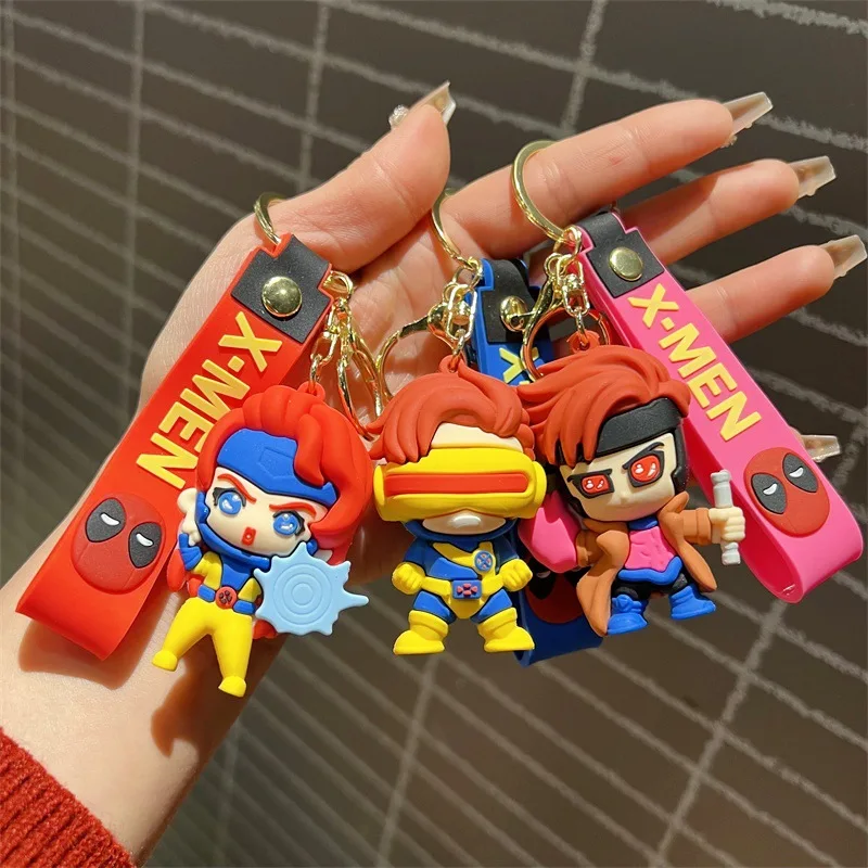 Creative cartoon X-Men keychain tide cool Wolf Storm female key chain men and women's bags accessories small gifts