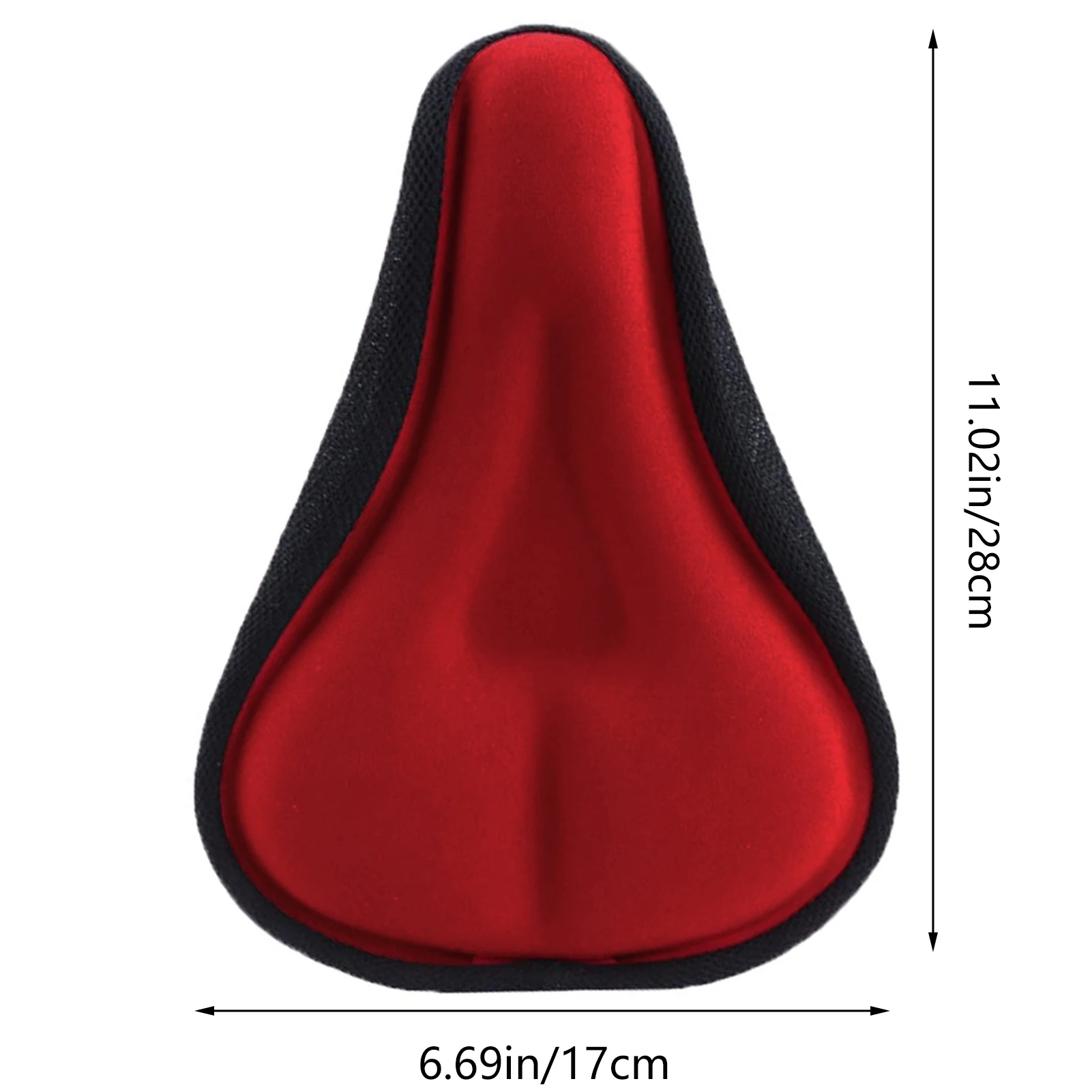 Poduszka na siedzenie rowerowe z miękkiej pianki memory 3D, bardzo gruba, wygodna dla kobiet i mężczyzn, do rowerów szosowych i treningowych, 280x170mm