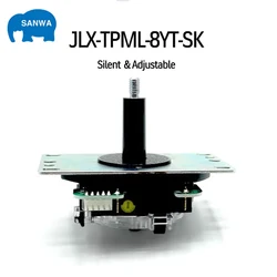 SANWA-Original Japan Joystick, TEKEN, JLX-TPML-8YT-SK, Silent Leaf, Adjustable, Arcade Fighting Game, Console, PS4, 5Pin, 8 Way