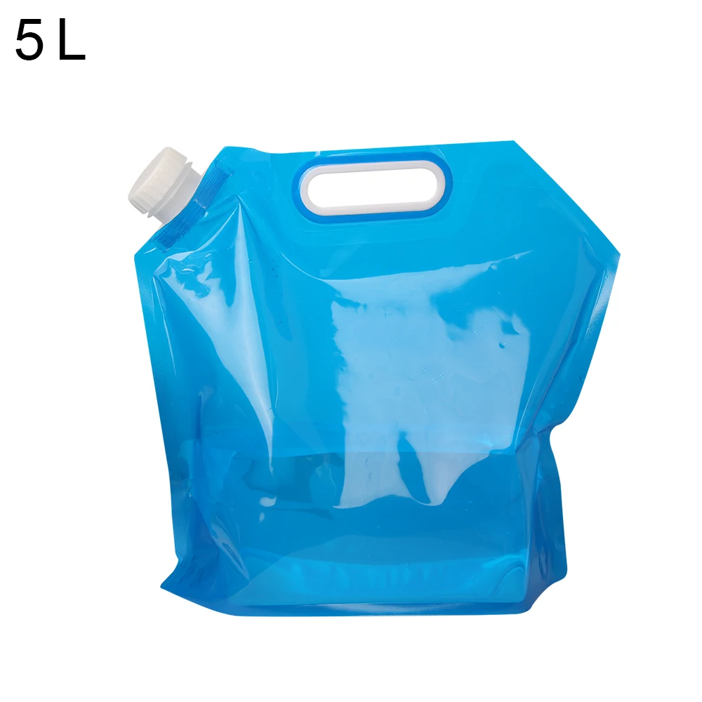 5L/10L Outdoor Foldable Camping Water Bag Large Capacity Drinking Water Bag Portable Folding Travel Bucket Picnic BBQ Water Tank