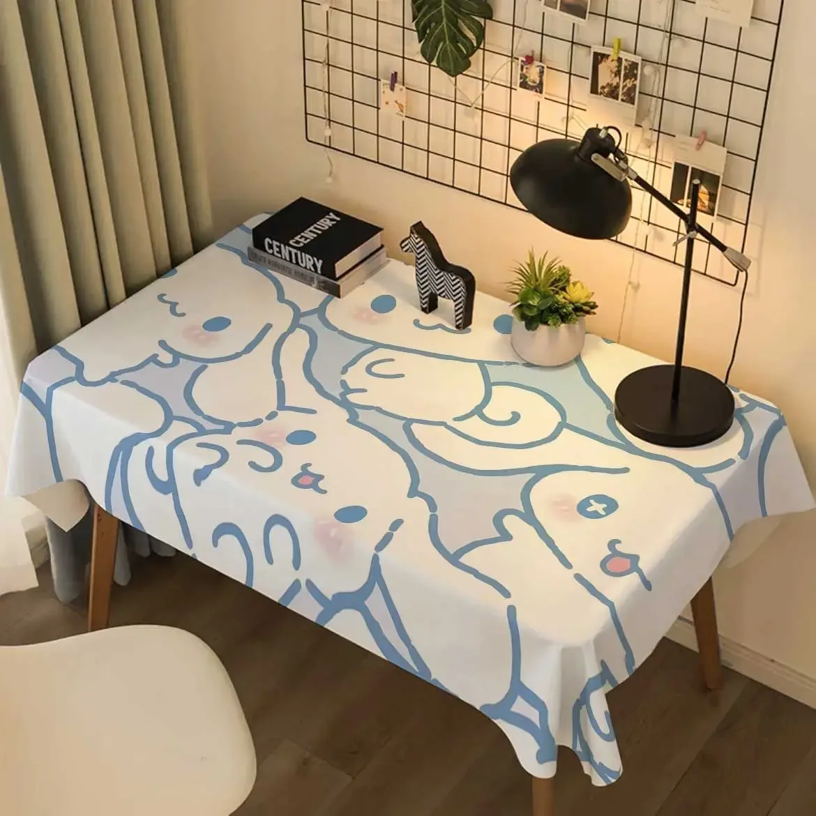 

Sanrio Kawaii Cinnamoroll Tablecloth Hello Kitty Pochacco Anime Cartoon Bedroom Dormitory Dirty Resistant Table Decoration Cloth