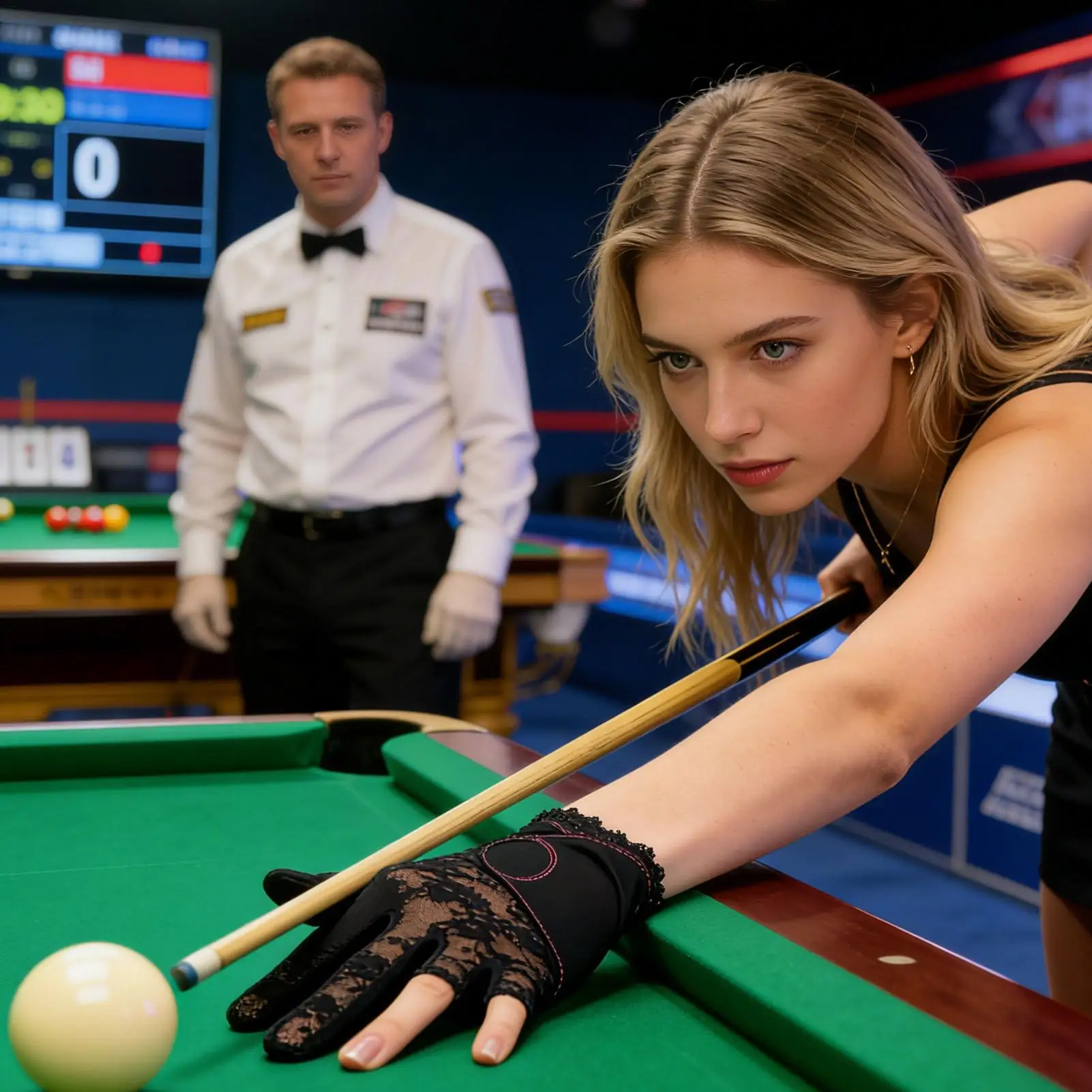 

Женская кружевная перчатка для бильярда, для домашних турниров, тренировок на открытом воздухе, соревнований, спортзалов, баров, залов