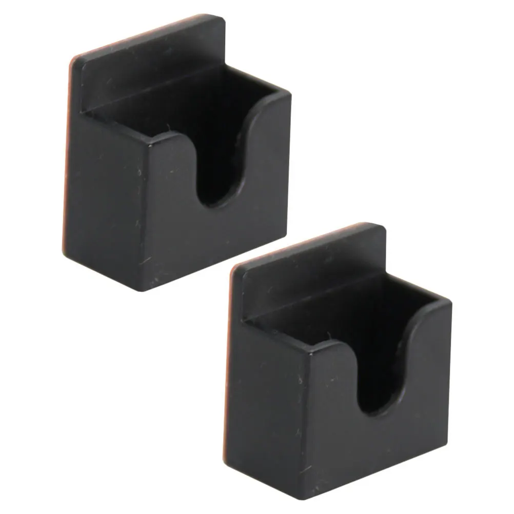 

2 pcs Universal Cb Radio Microphone Holder Mount Adhesive Back Hand Mic Hook For Cars Offices Durable Plastic Compact Design