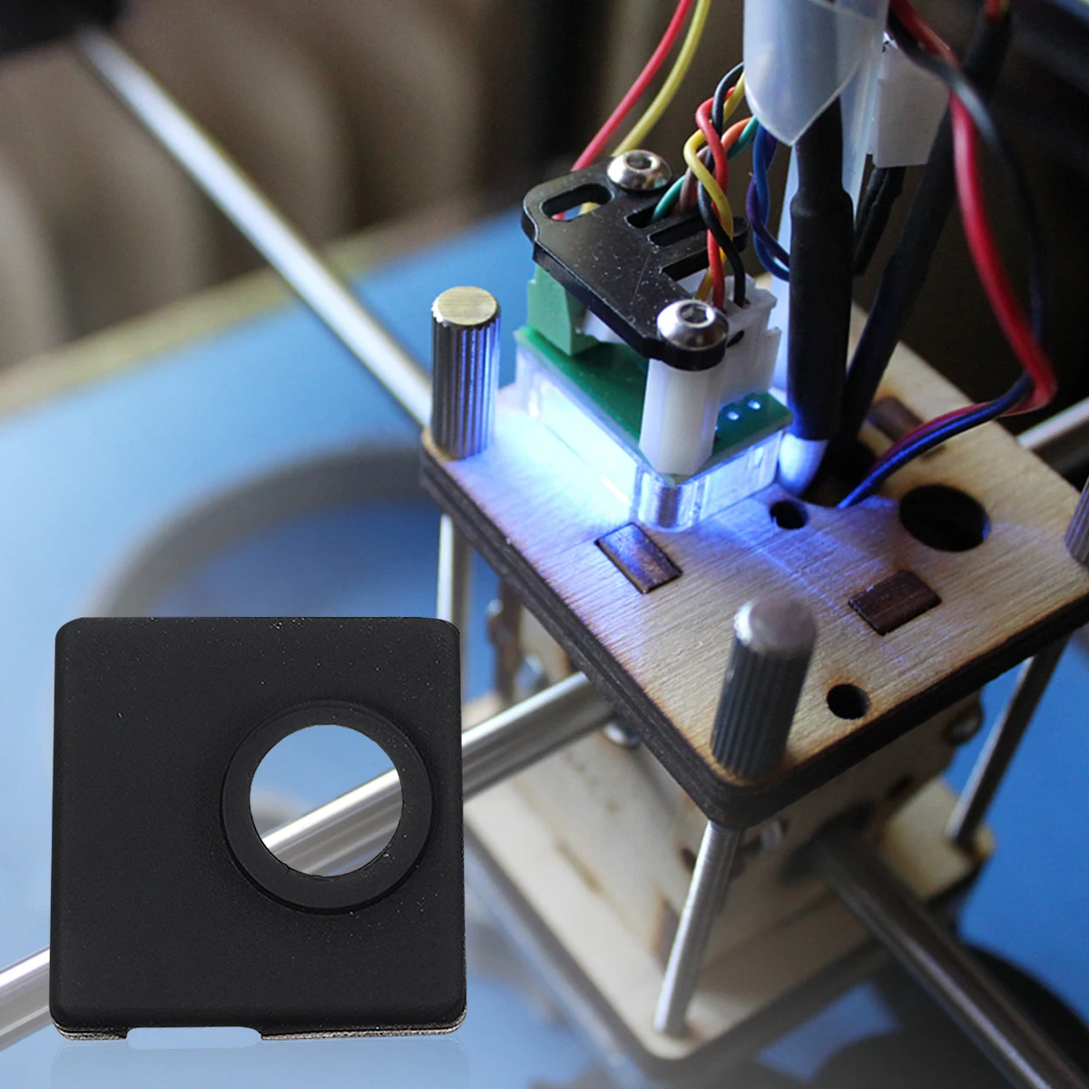 

5Pcs Heater Block Silicone Case for 3D Printer Aluminum Extruder Black High Temp Resistance Easy Clean Heating Accessories