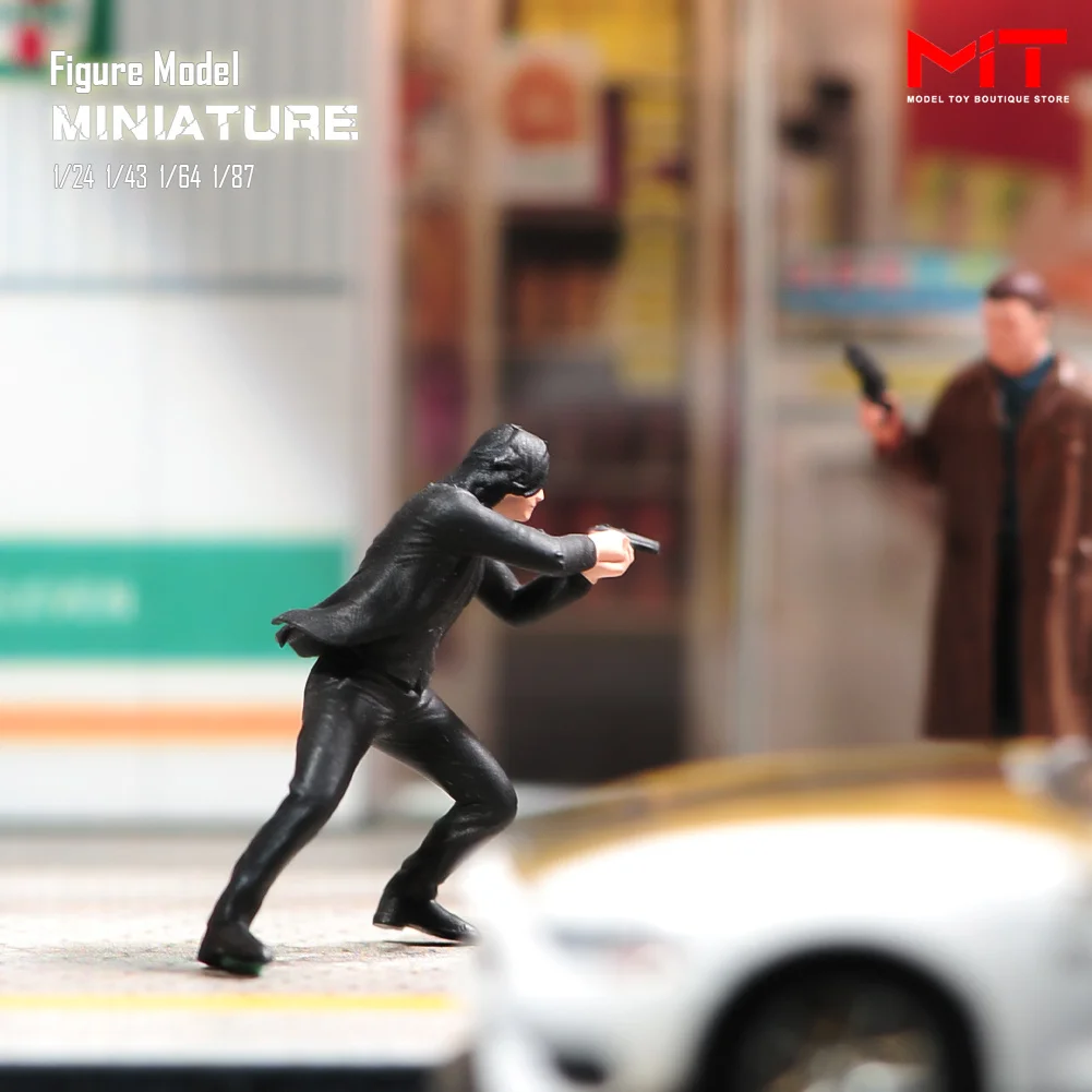 تمثال مصغر شخصية شخصية قاتل شخصية مطاردة ، نموذج ديوراما مطبوع ثلاثي الأبعاد ، الدعائم للمشهد الإبداعي ، تمثال ، من من من من من من ؟ ، من من من ؟ ؟
