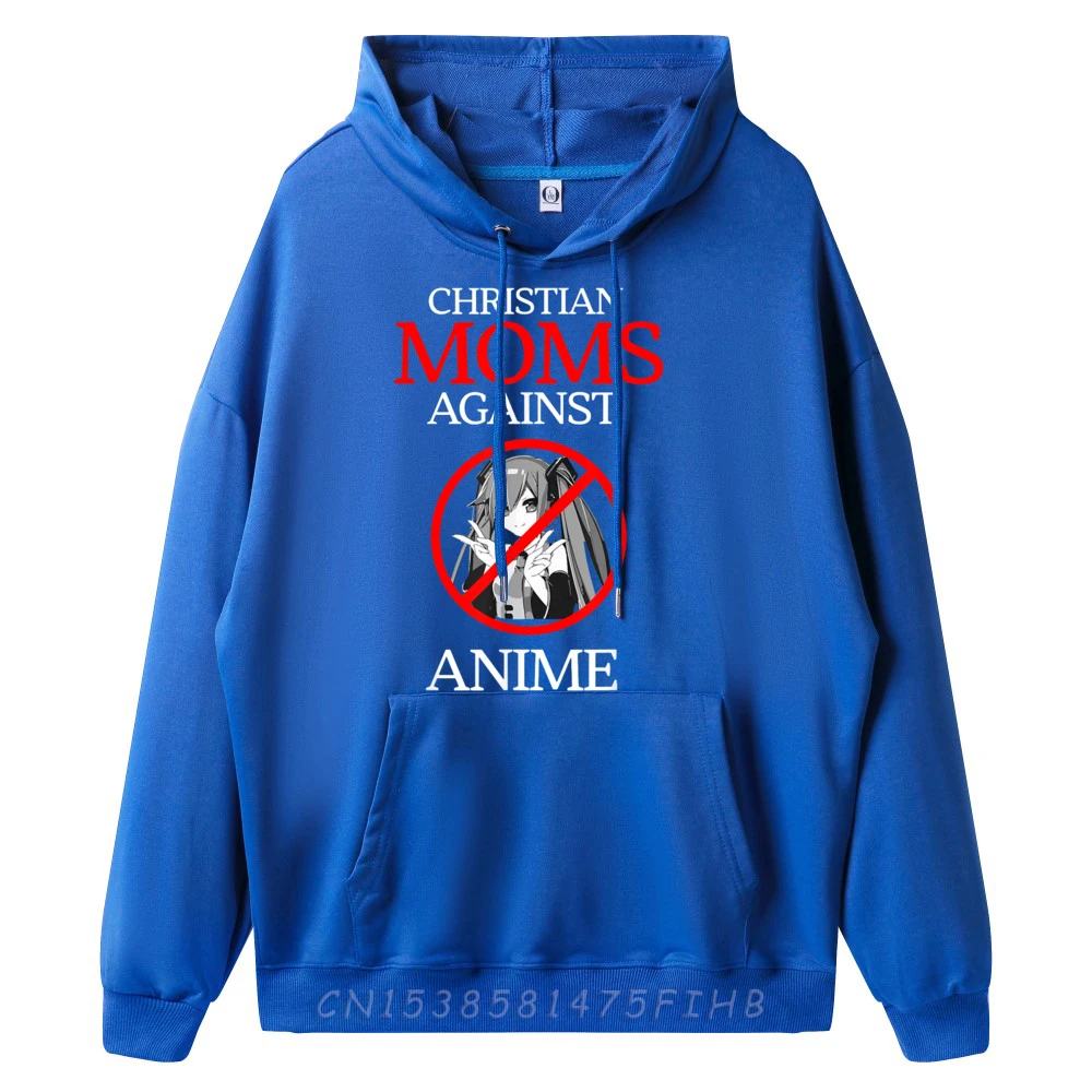 Graphic Man Hoodies Christian Moms Against Anime Funny Normal Sweatshrt Long Sleeve Normal Coats Round Neck