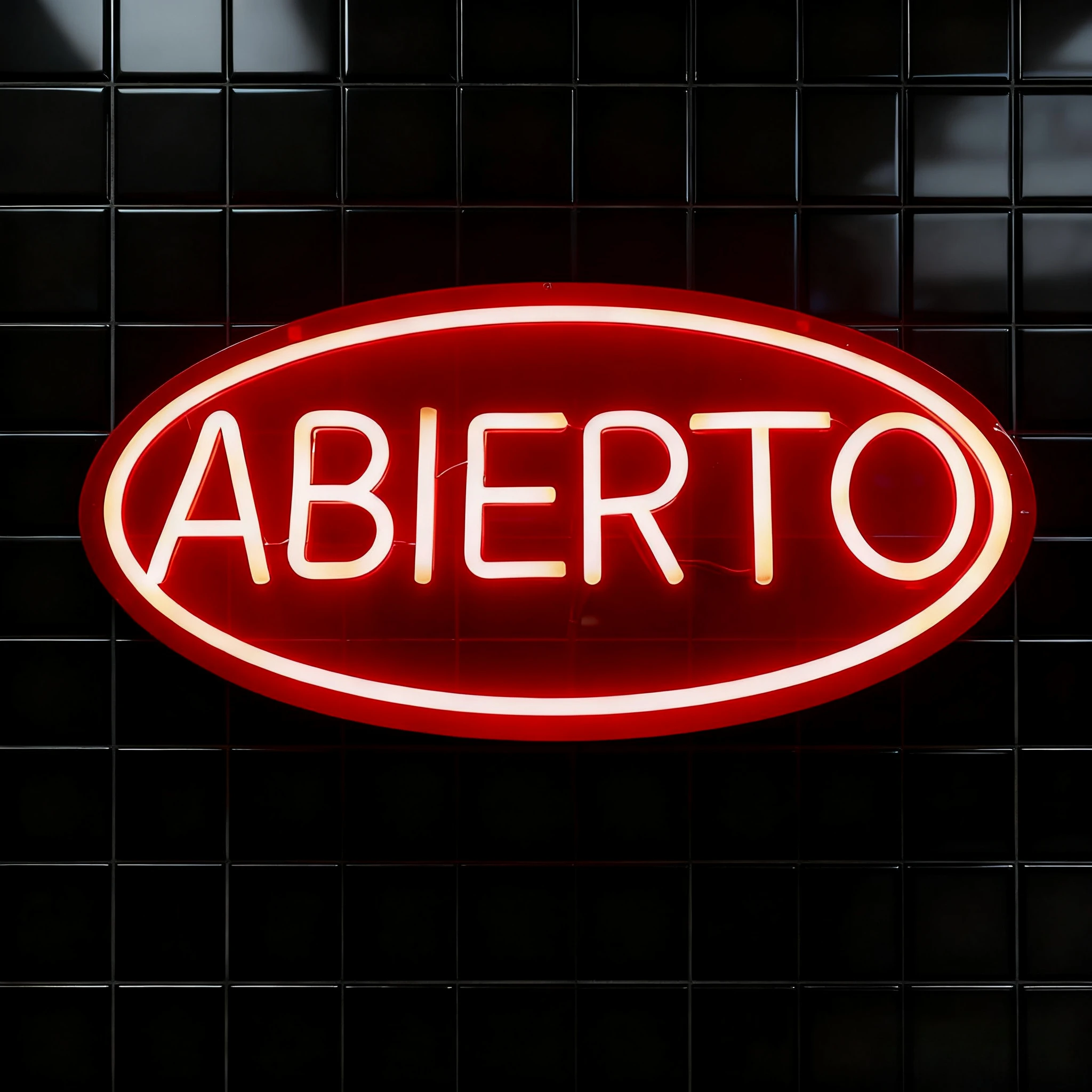 لافتة نيون Abierto المفتوحة الإسبانية، علامات LED للأعمال لمختلف المتاجر، مناسبة للتعليق على نافذة جدار المتجر كديكور الغرفة