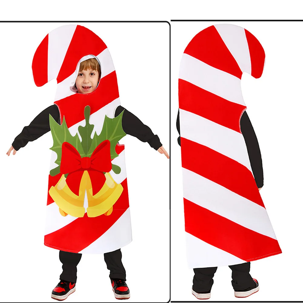 Trajes de desempenho de Natal infantil, adereços de dramatização de árvore de Natal