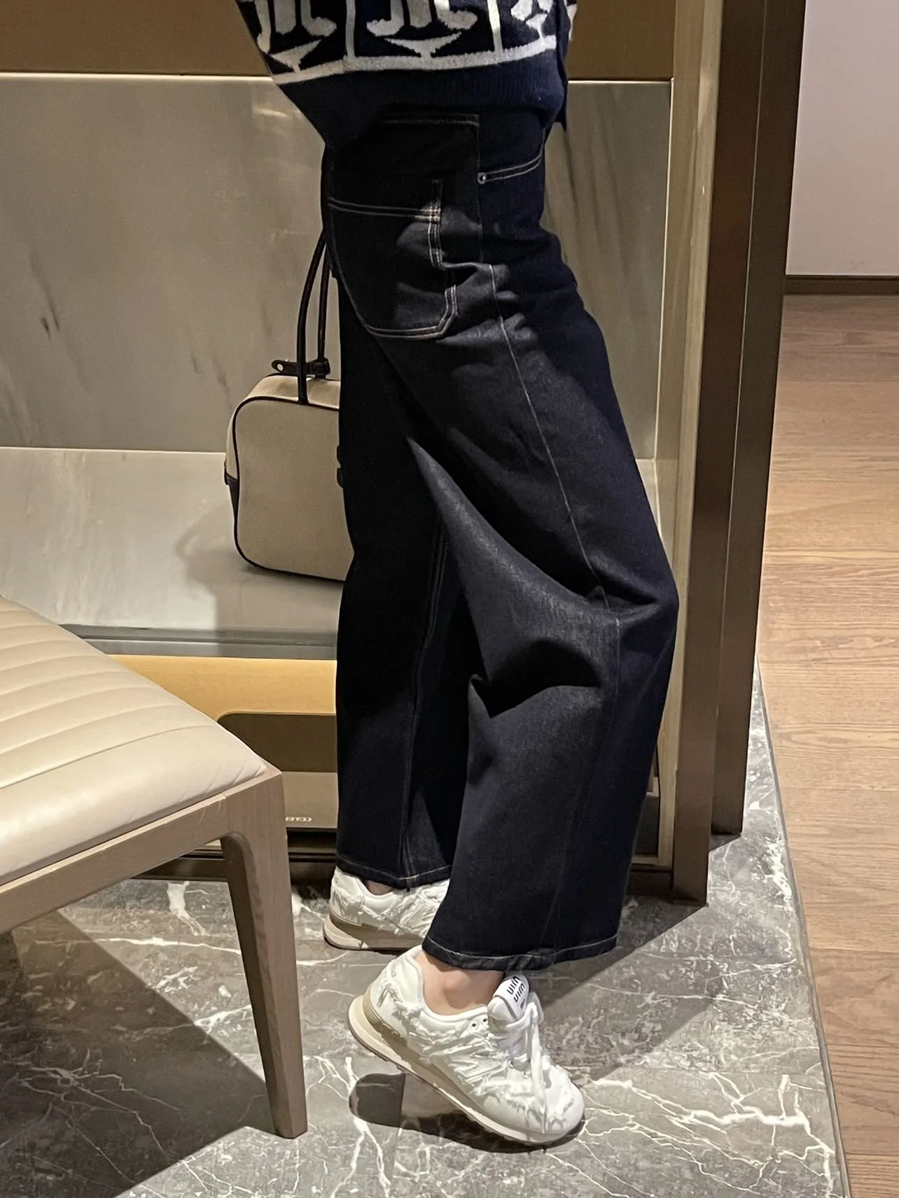 

Весна 2026: Женские джинсы с высокой талией, прямые, с вышивкой, универсальные, повседневные, из хлопка, с эффектом похудения