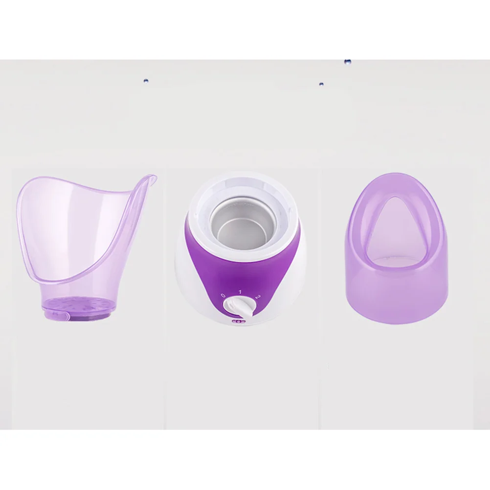 

Facial Steamer 50Ml Aluminum Tank Purple Dual Layer Mist Moisturizer Pore Cleaner Blackhead Removal Spa Aromatherapy Easy