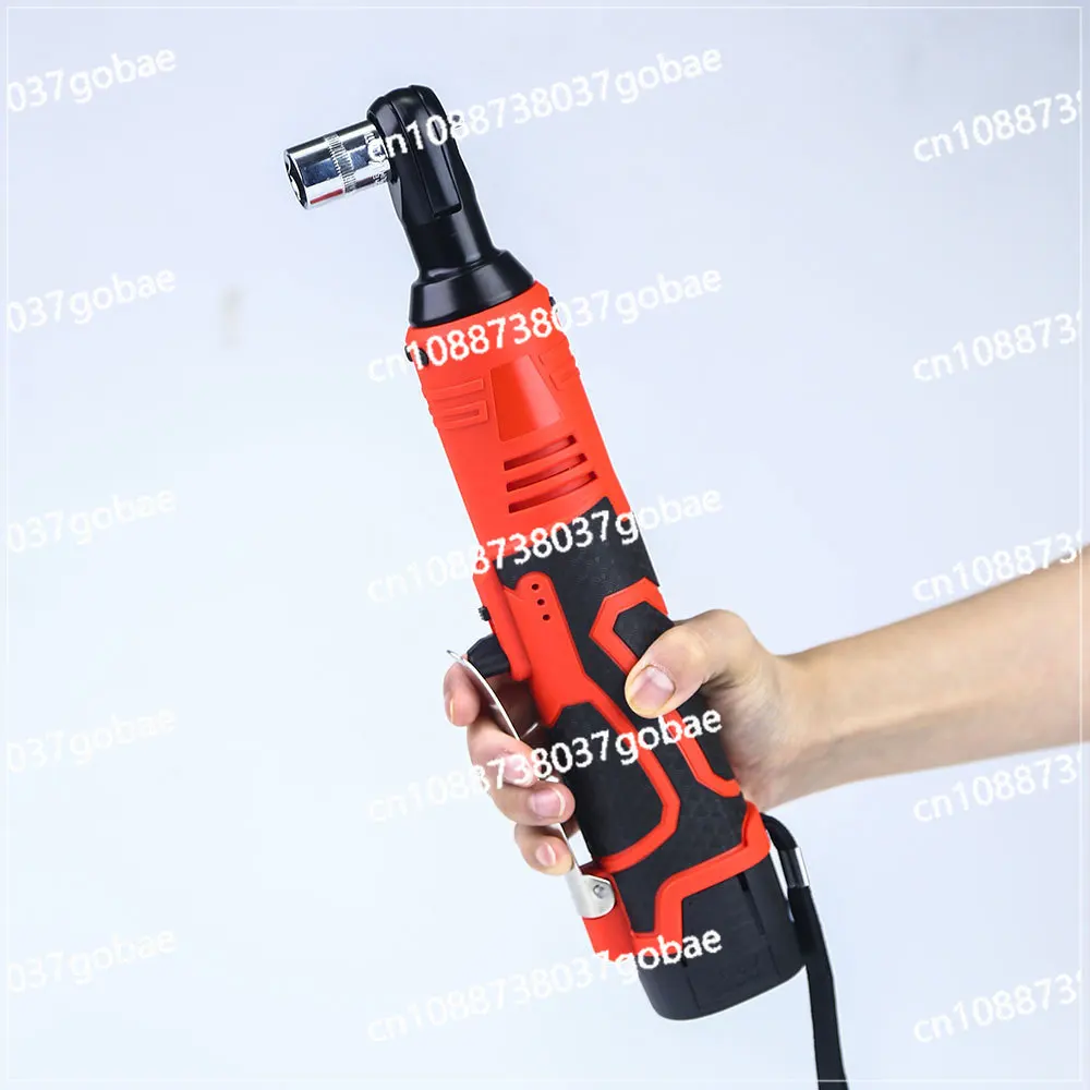 Electric ratchet wrench 90 degrees right angle electric charging wrench lithium battery truss tool