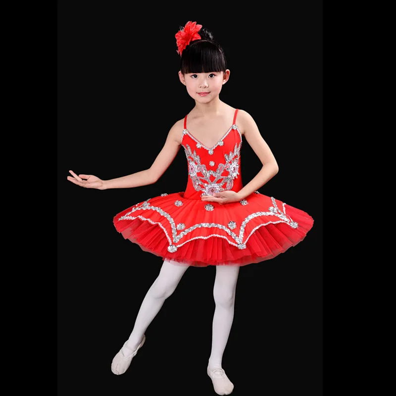 

New stage ballet performance costumes Little Swan dance performance Children's gauze skirt, princess performance