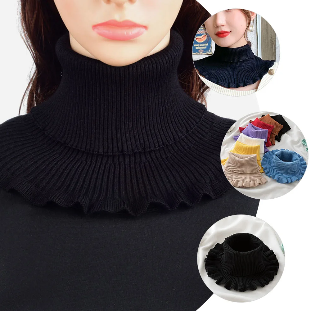 

1pc Winter Warmer Elastic Knit Neck Gaiter Warm Lightweight Portable Multi-Function Neck Cover For Outdoor Sports Hiking