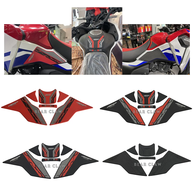 For Honda CRF190L Motorcycle Tank Pad Protector Sticker Decal Gas Knee Grip Tank Traction Pad Side new model