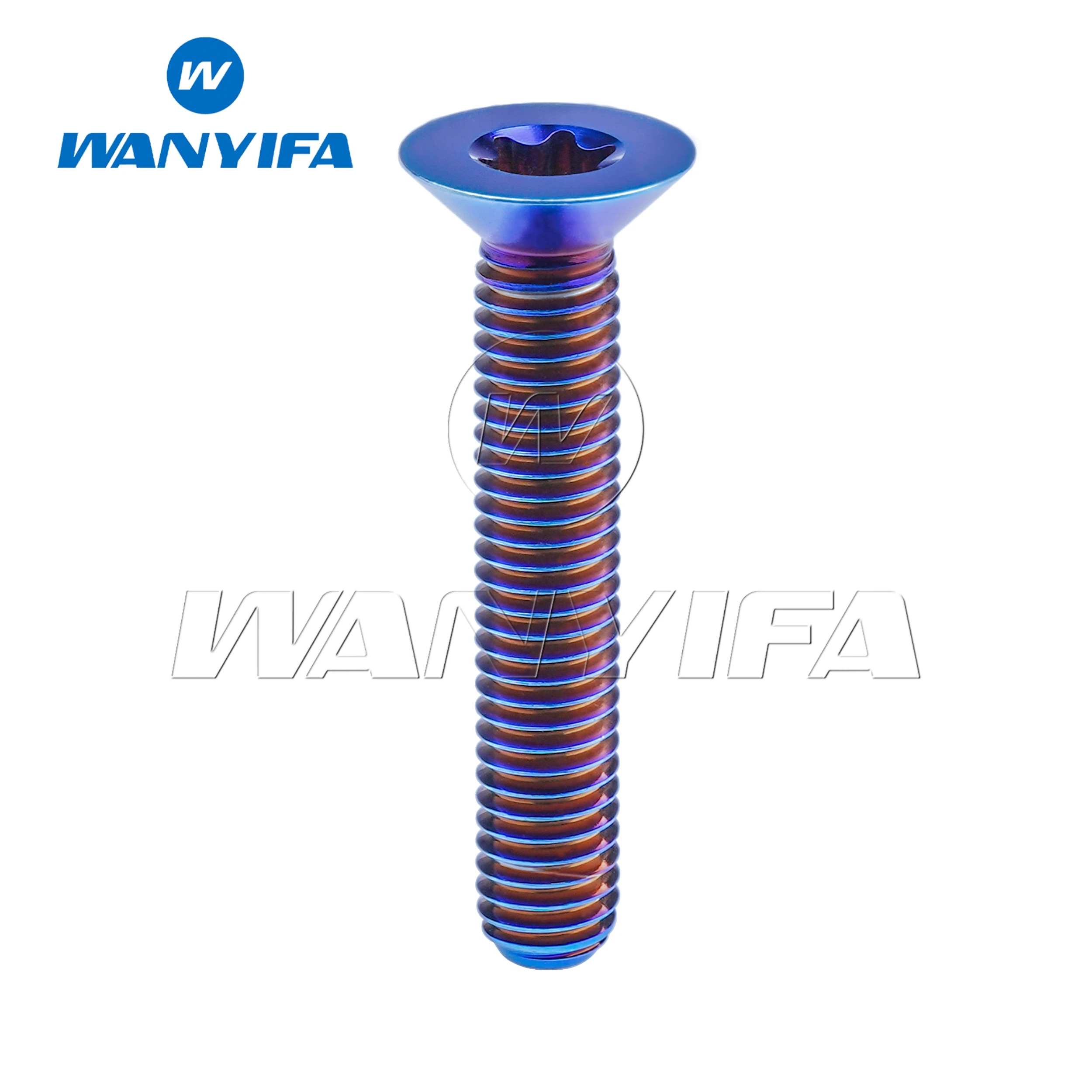 Wanyifa Titanschraube M4 M8x8 10 12 15 20 25 30 35 40 45 50 60 65 70 mm Torx-Senkkopfschraube für Fahrrad und Motorrad