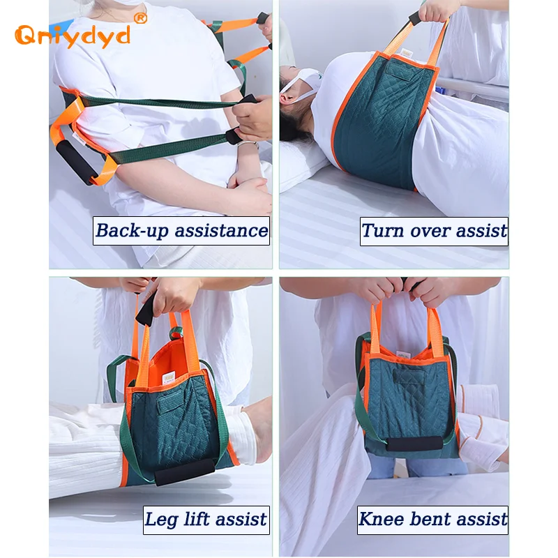 1 قطعة 2 أنماط المساعدة مع مستلزمات رعاية المرضى المسنين تساعد على اللياقة البدنية والجلوس مع حزام تحويل السرير