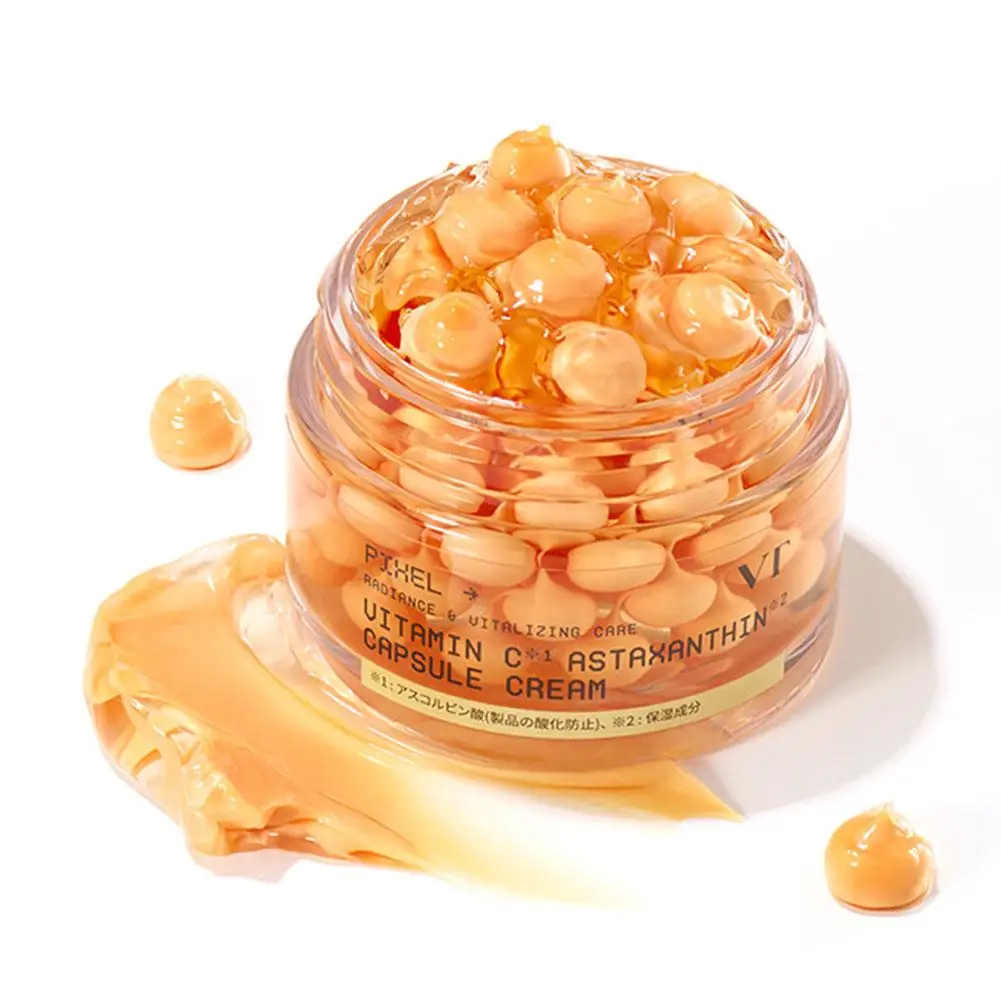 VT Pichel Vitamin C Astaxanthin Capsule Cream Radiance & Vitalizing Care Improve Skin Elasticity Brightening For All Skin Types