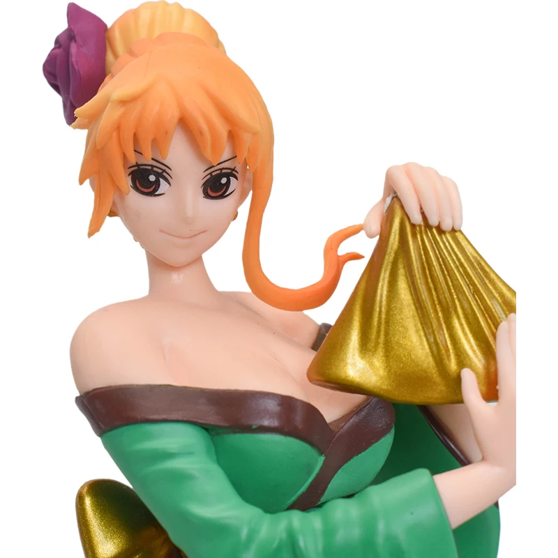 19cm One Piece Kimono Nami Figurine Toys Anime Figures Nami CREATOR & CREATOR Collectible Model Toys for Boys Birthday Gifts