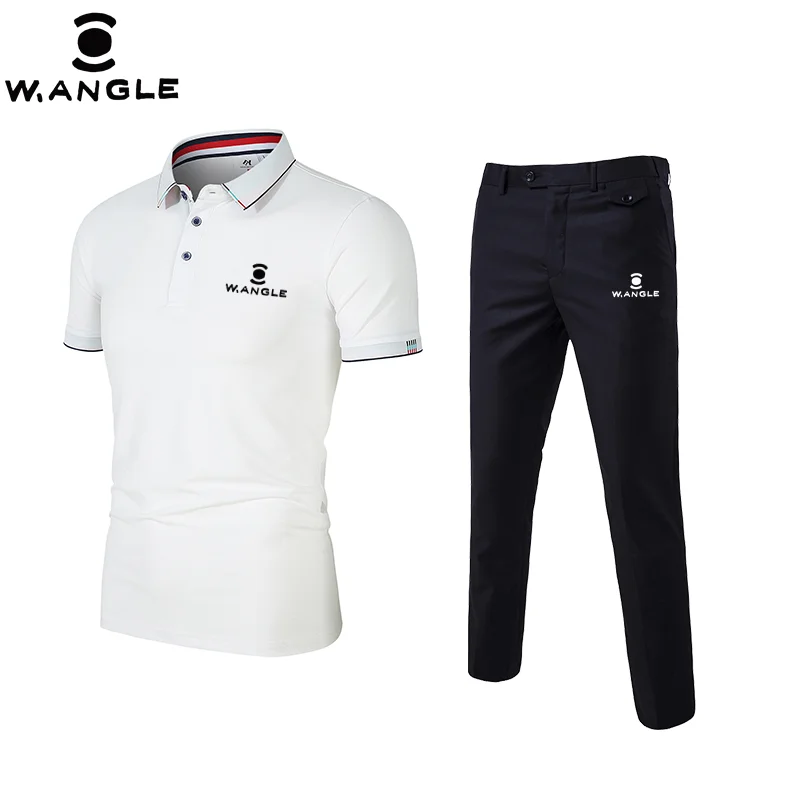 

Golf Set 2024 Summer Men's and Women's Fashion Luxury Leisure Outdoor Sports Breathable Top Polo T-shirt+Pants Two Piece Set