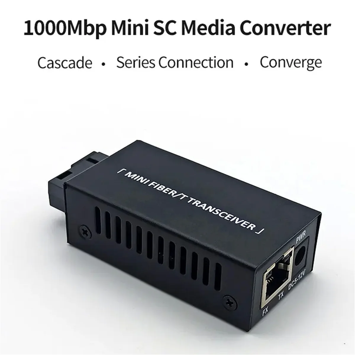 1 Pair Gigabit 100/1000M A/B SC Ethernet Fiber Switch Media Converter Rj45 Optic Transceiver 20KM Fibra Switch