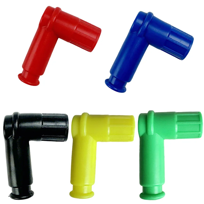 Universal Motorcycle Spark Plug Cap L Shape High Voltage Ignition Rubber Cap For Motorbike ATV Quad Buggy Modified Accessories